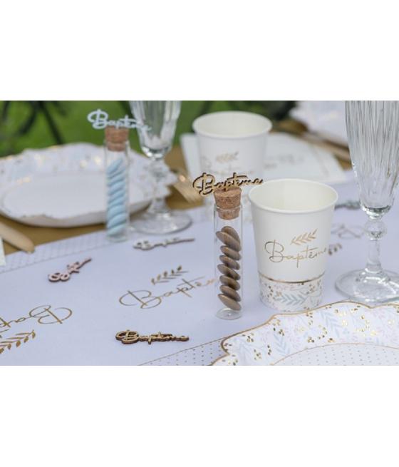 Éprouvettes à dragées transparentes 10 cm (48 pièces)