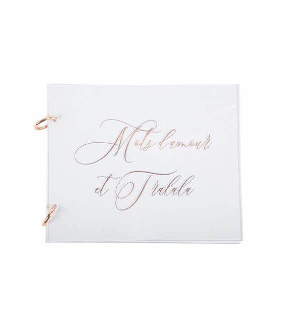 Livre d'or en acrylique Rose gold