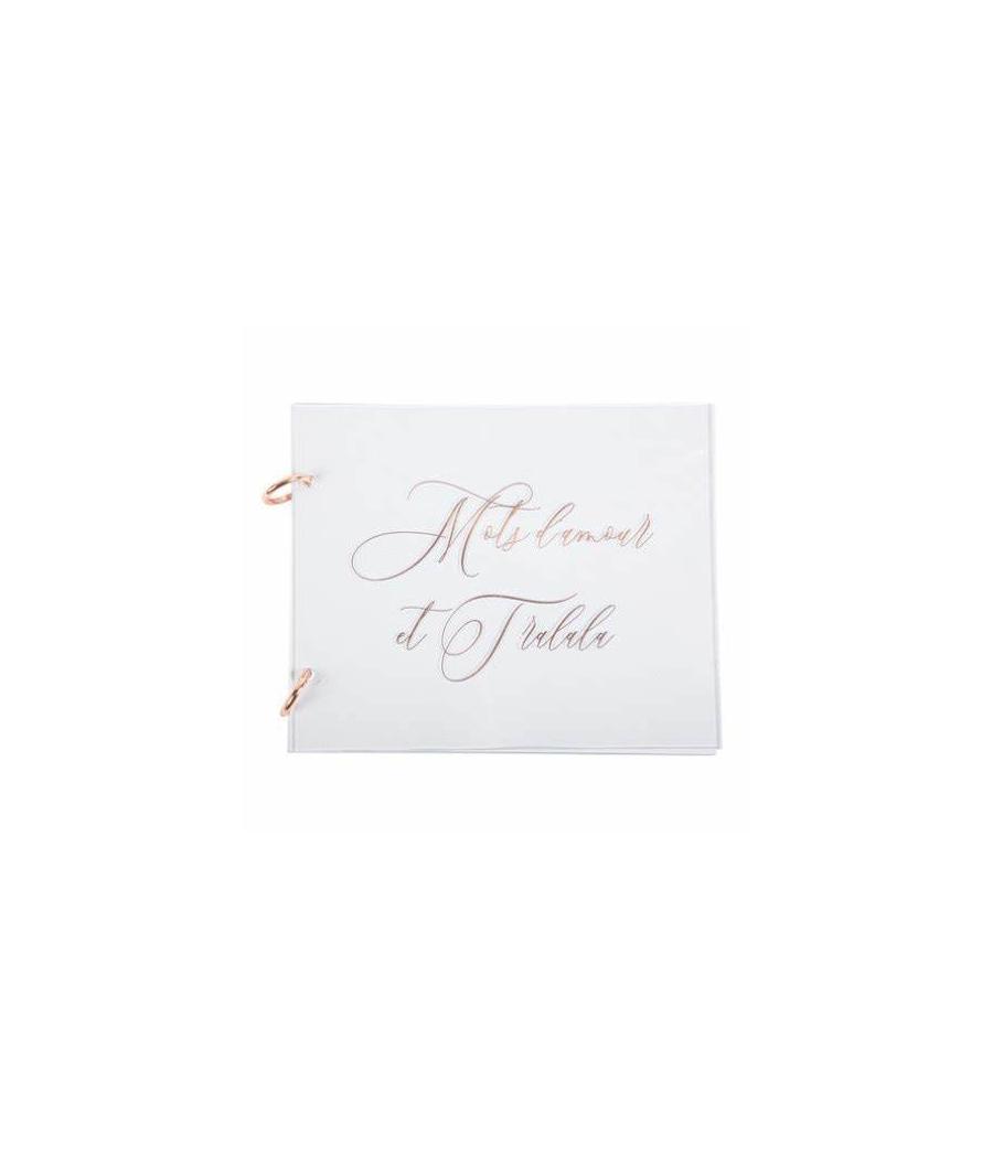 Livre d'or en acrylique Rose gold