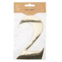 Sticker Chiffre 2 Or