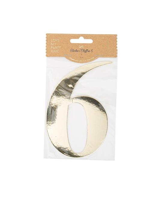 Sticker Chiffre 7 Or