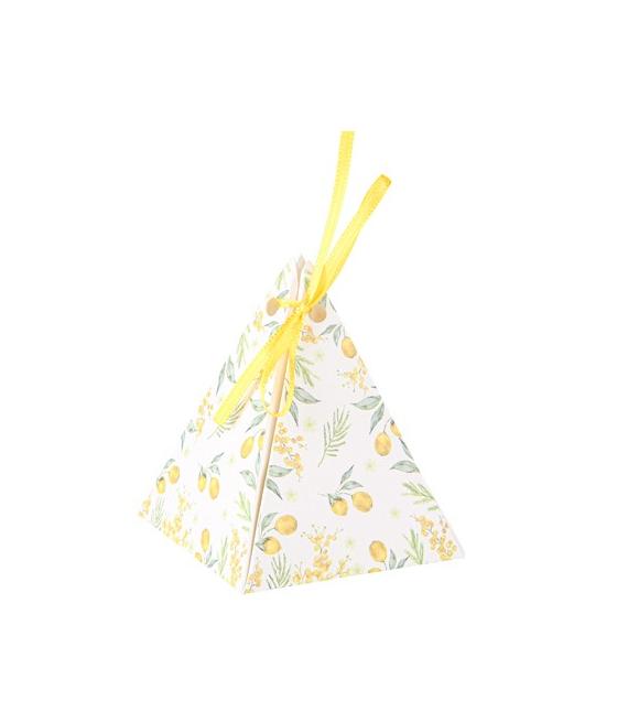 10 Contenants Mimosa, Citrons, et Feuillages