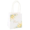 6 Sacs Cadeaux Mimosa, Citrons, Feuillages et Or