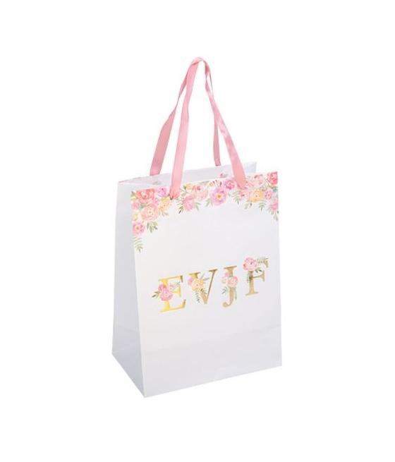 Sac Evjf Fleuri Papier Texturé Et Or