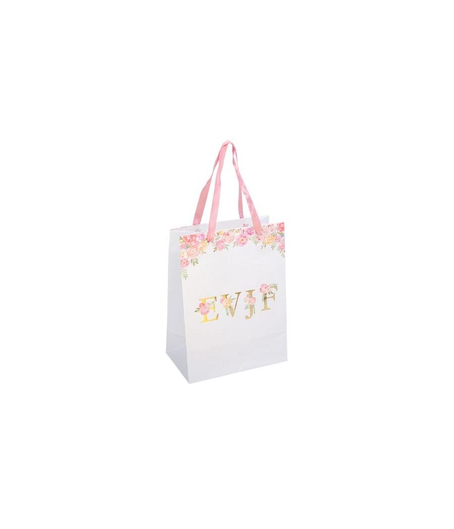 Sac Evjf Fleuri Papier Texturé Et Or