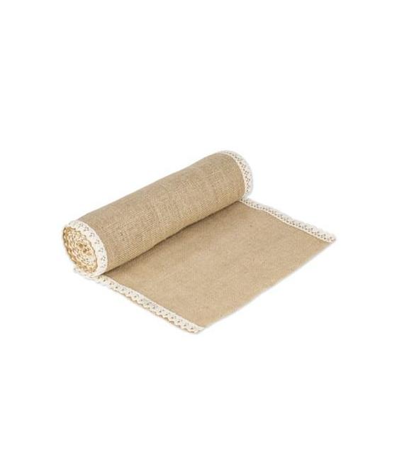 Chemin De Table Jute Et Dentelle