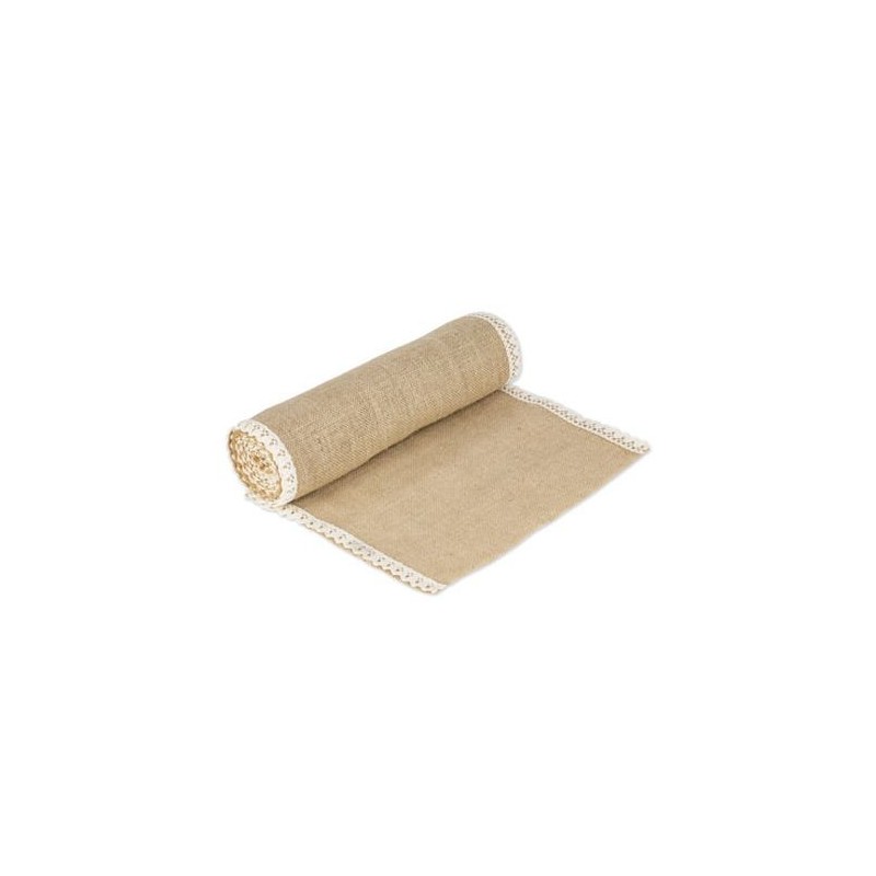 Chemin De Table Jute Et Dentelle