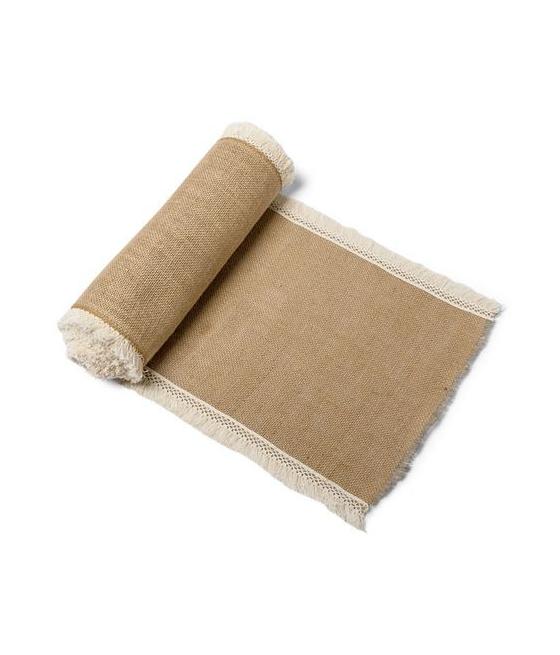 Chemin De Table Jute Et Franges