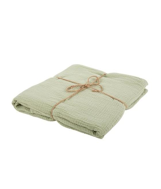 Nappe Gaze de Coton Vert Sauge