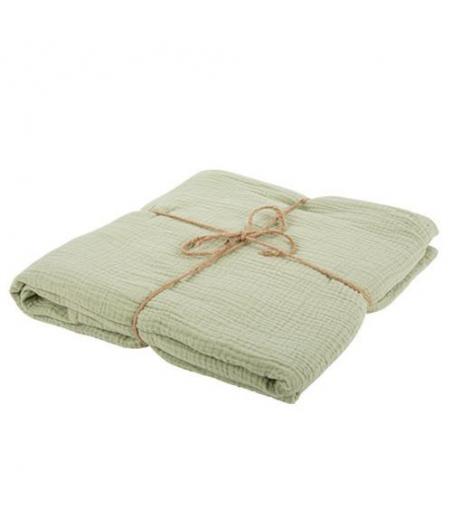 Nappe Gaze de Coton Vert Sauge