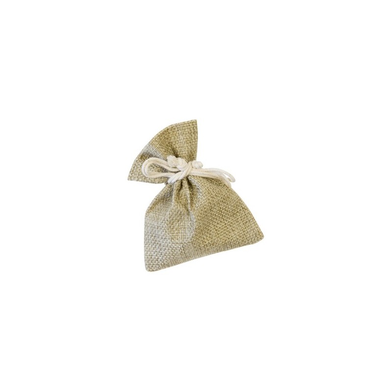 sachet en toile fine facon jute
