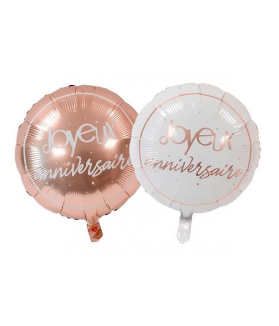 ballon metallique "joyeux anniversaire"