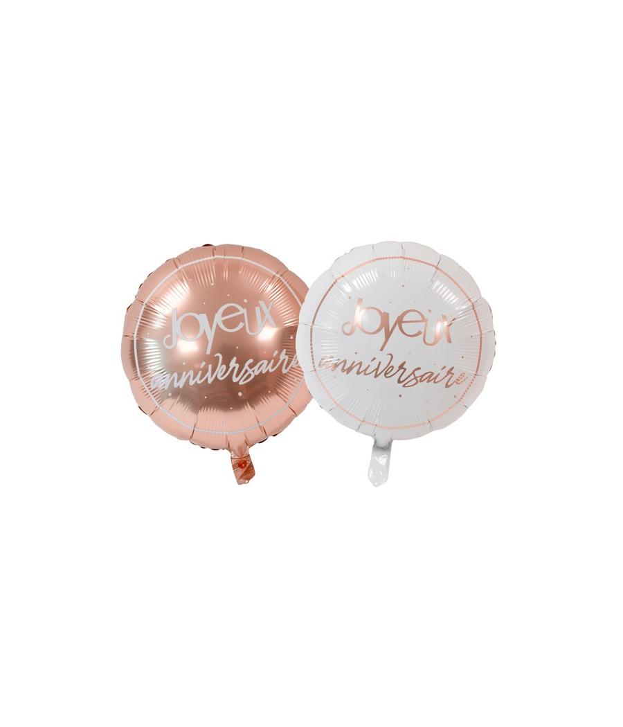 ballon metallique "joyeux anniversaire"