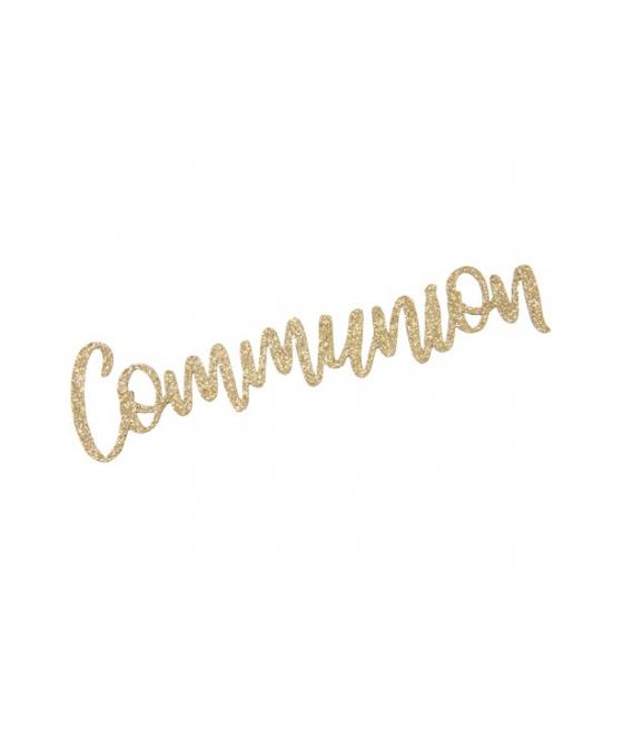 communion en tissu metallise