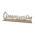 communion en bois decoration sur socle