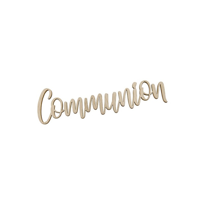 decor de table "communion" en bois