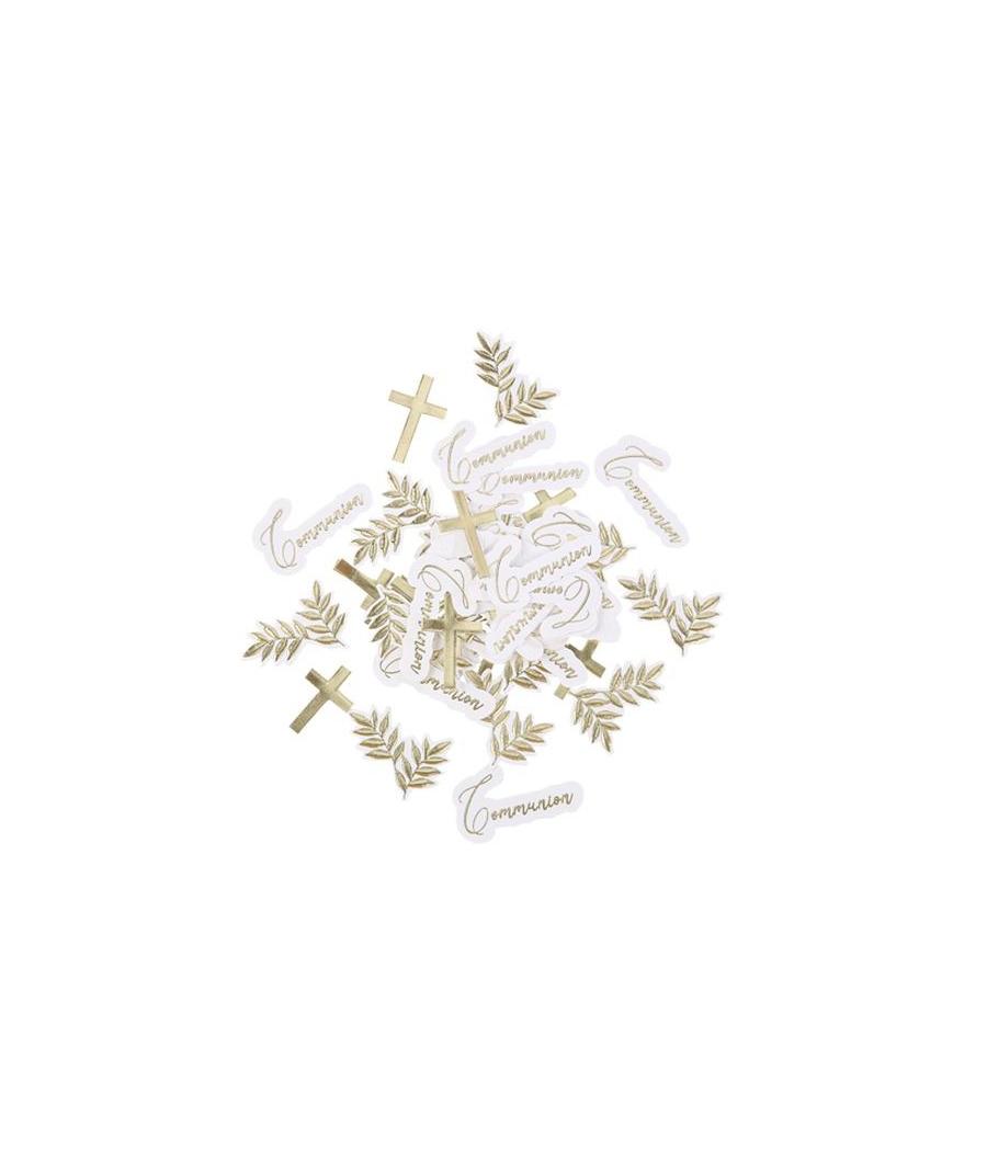 Confettis CommunionBlancs et Or