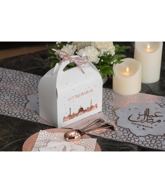Boîte pâtissière Eid Mubarak Rose gold
