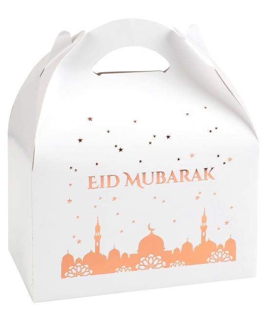 Boîte pâtissière Eid Mubarak Rose gold
