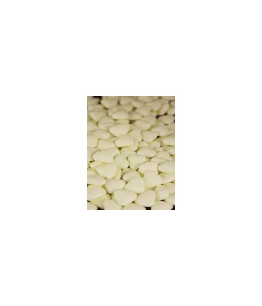 Petits coeurs chocolat 1kg Ivoire