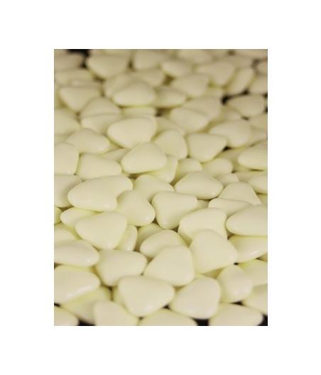 Petits coeurs chocolat 1kg Ivoire