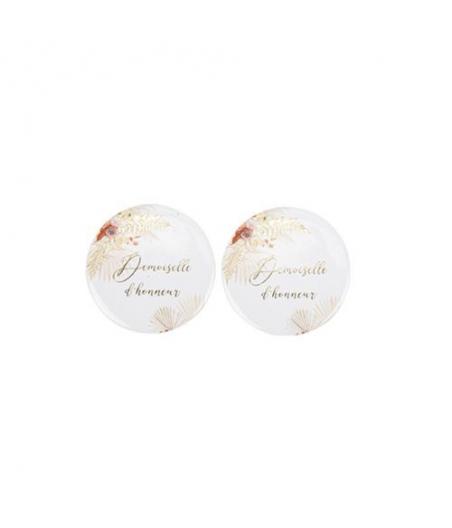 2 badges demoiselle d'honneur coachella
