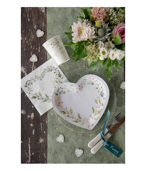 Serviette Mariage végétal