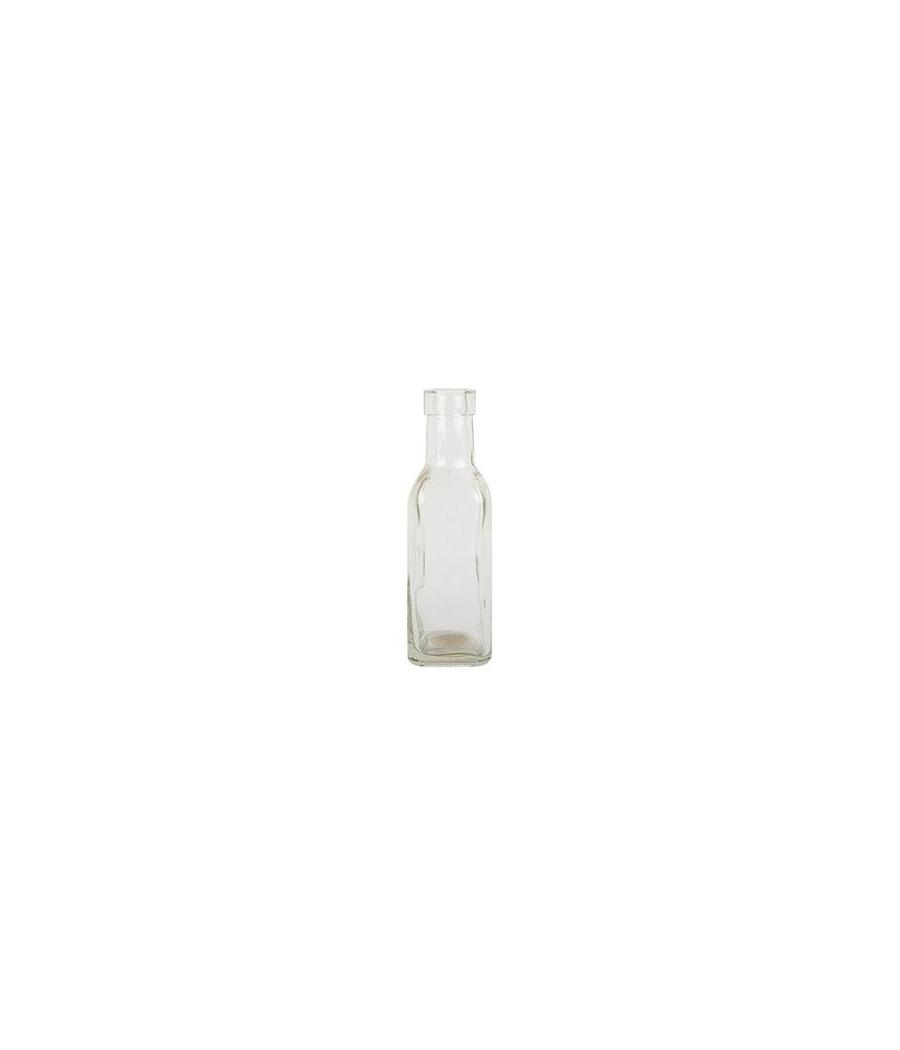 Vase Bouteille Carrée Alfred Verre 15.8x4.8cm