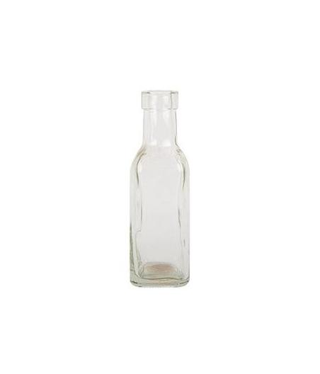 Vase Bouteille Carrée Alfred Verre 15.8x4.8cm