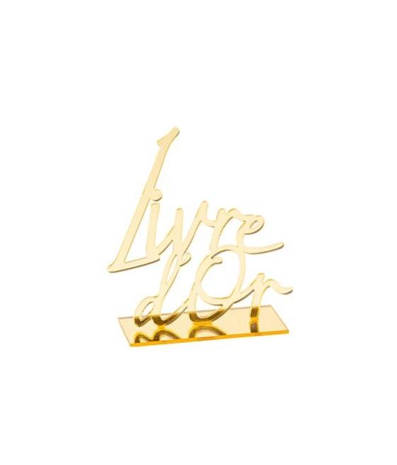 Deco Livre d'Or en Plexi Or