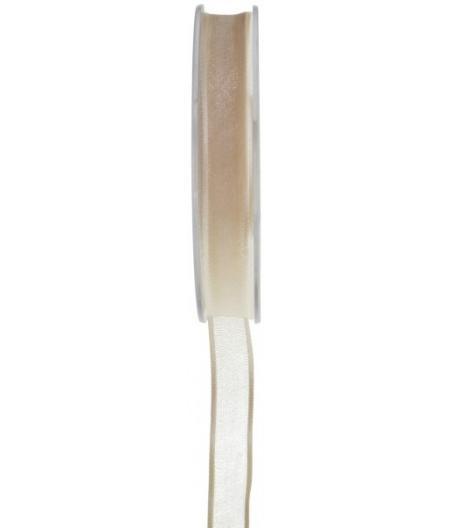 Ruban satin ivoire