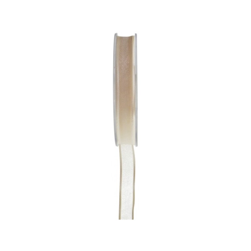 Ruban satin ivoire