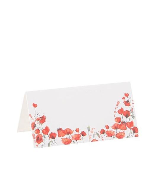 10 Marque-Places Poppy Love