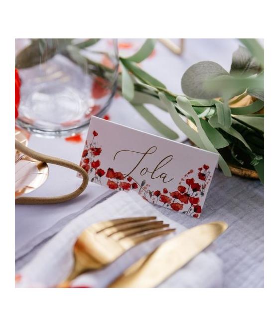 10 Marque-Places Poppy Love