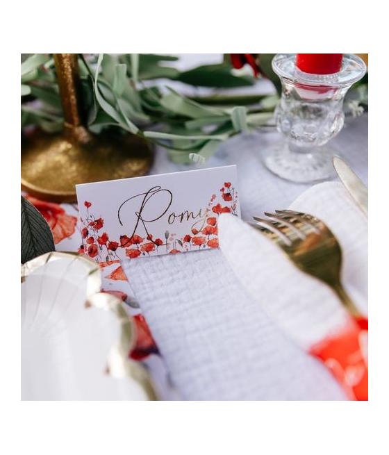 10 Marque-Places Poppy Love