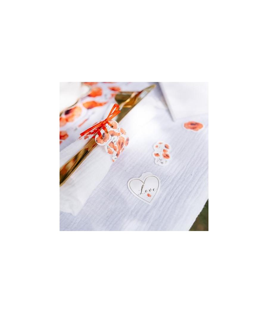 10 Ronds de Serviette Poppy Love