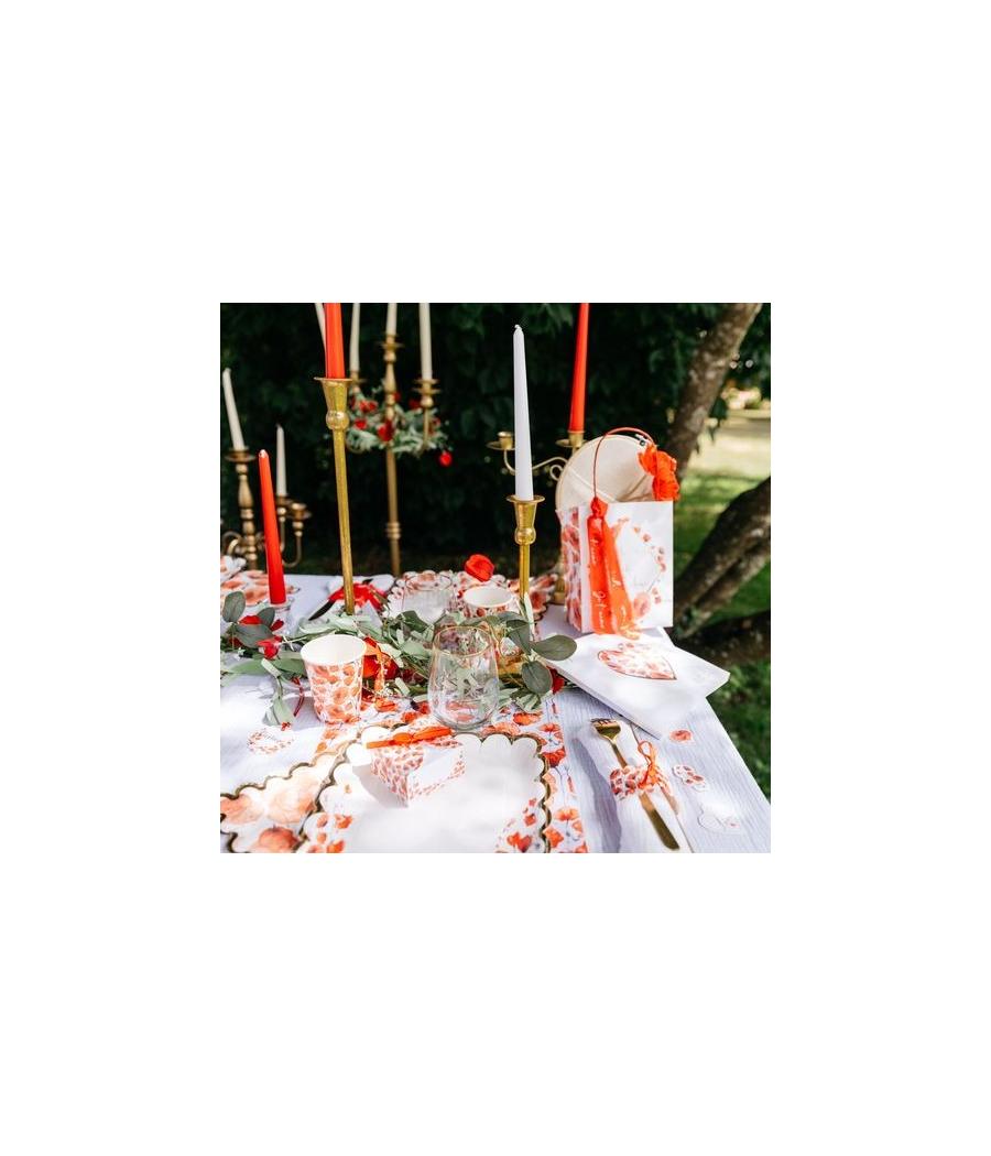 10 Ronds de Serviette Poppy Love