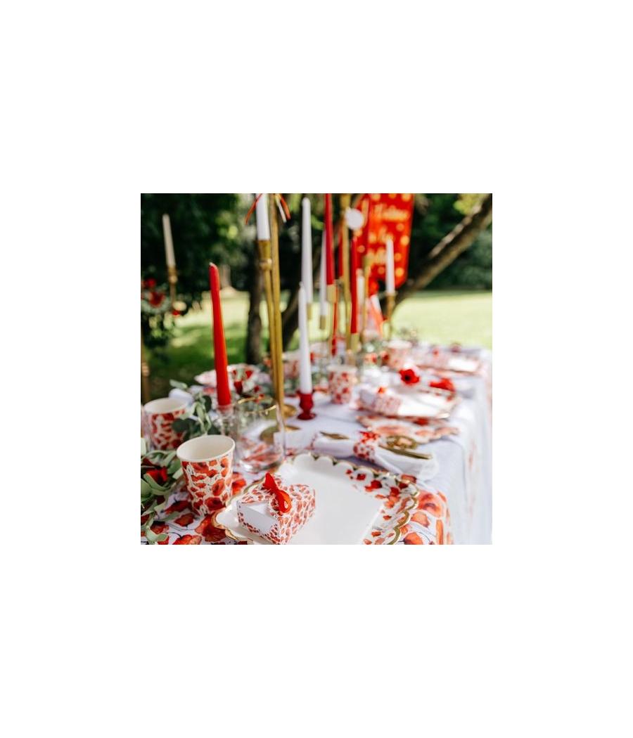 10 Ronds de Serviette Poppy Love