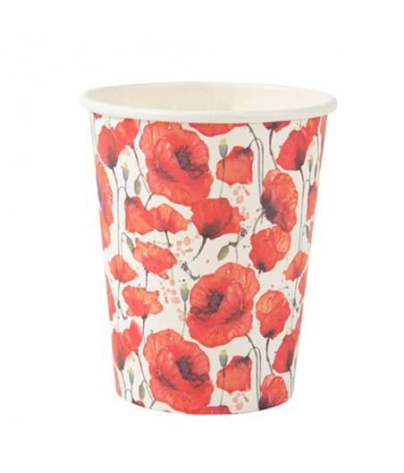 Gobelets Poppy Love Coquelicot Rouge