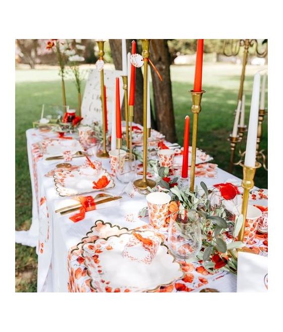 Étiquettes Poppy Love Coquelicot Rouge