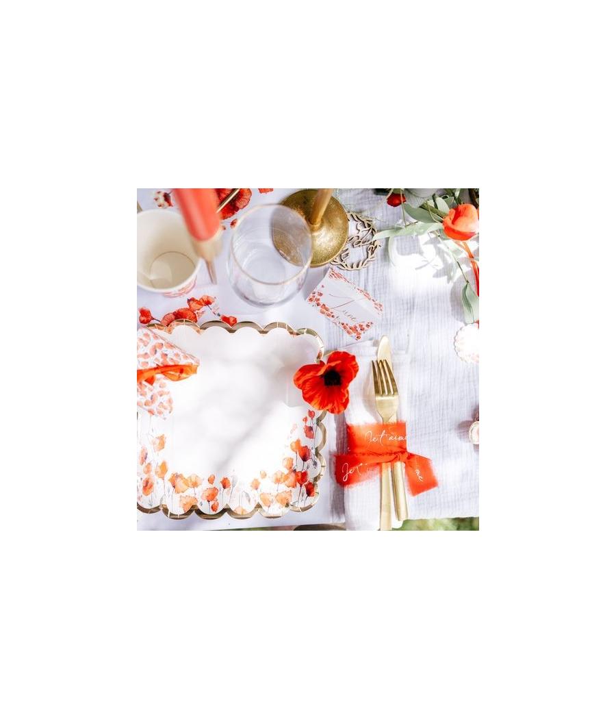Assiettes Poppy Love Coquelicot Rouge