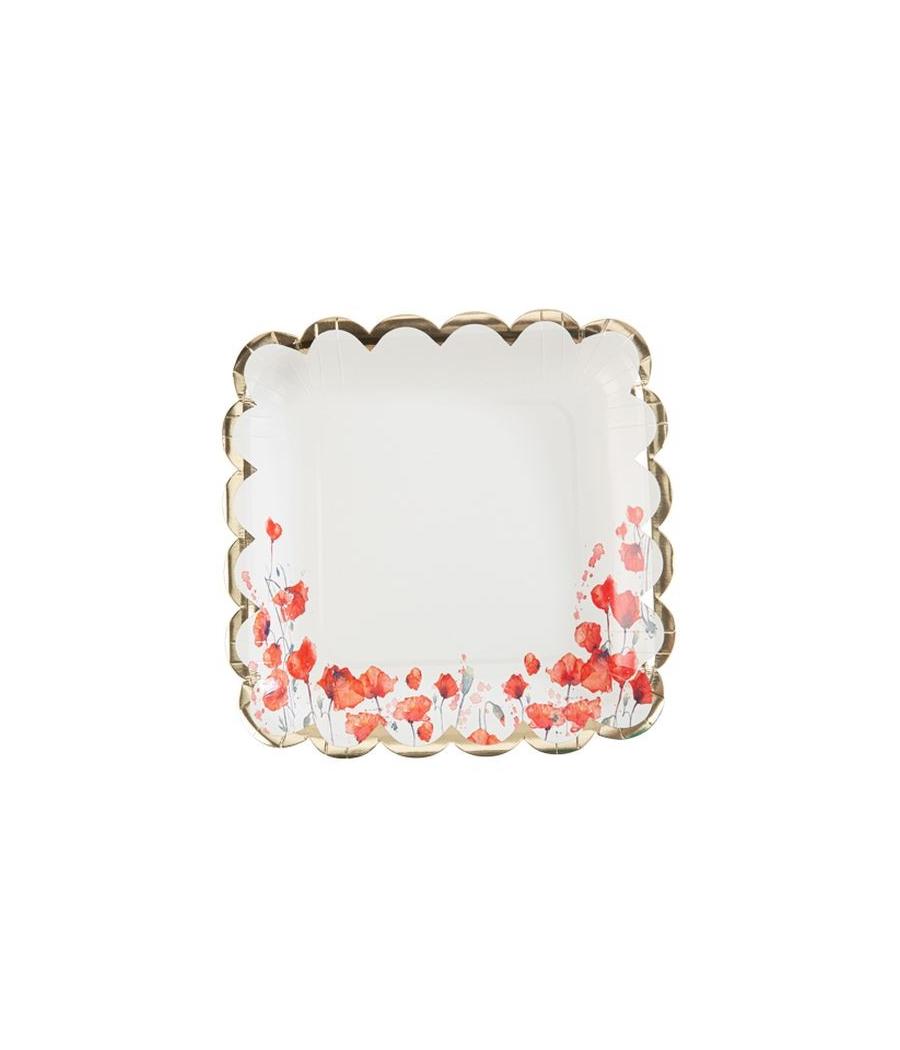 Assiettes Poppy Love Coquelicot Rouge