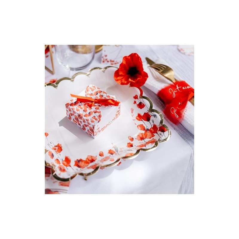 Assiettes Poppy Love Coquelicot Rouge