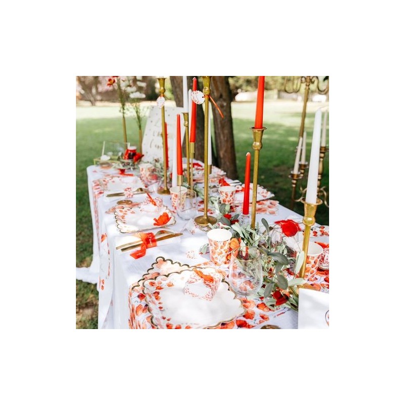 Assiettes Poppy Love Coquelicot Rouge