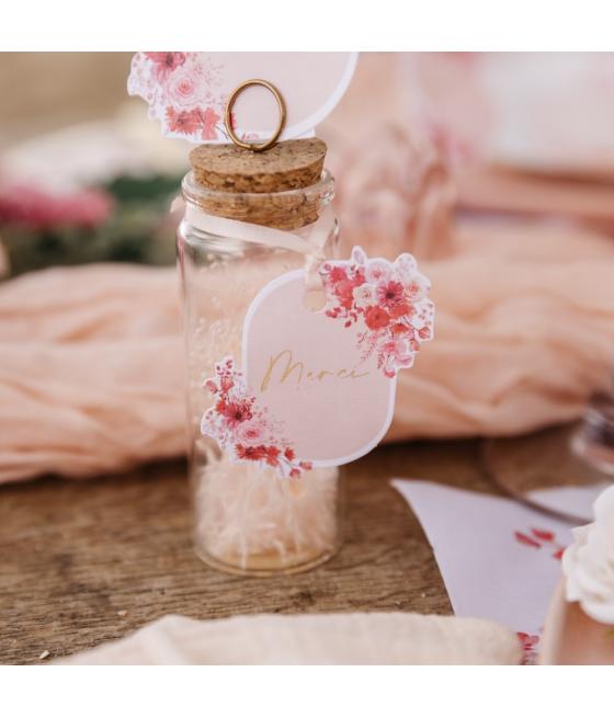 Marque Table Brindilles - Fleurs Roses