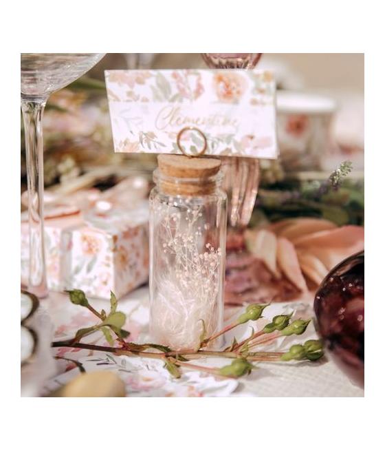 Marque Table Brindilles - Fleurs Roses