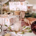 Marque Table Brindilles - Fleurs Roses