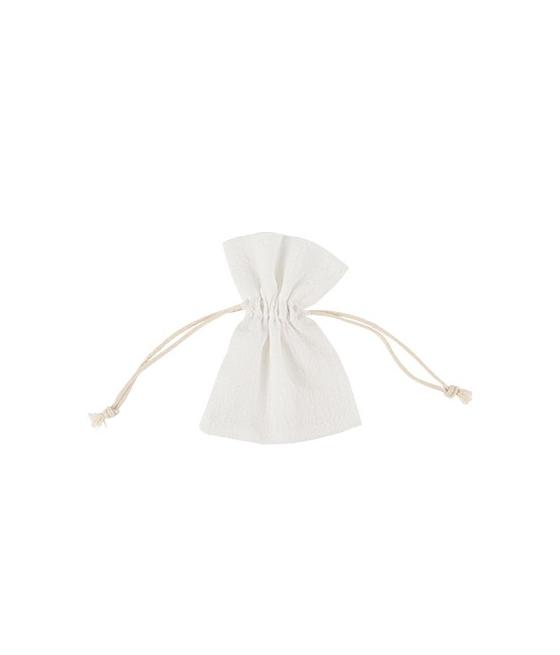 Pochons Coton Froissé Blanc