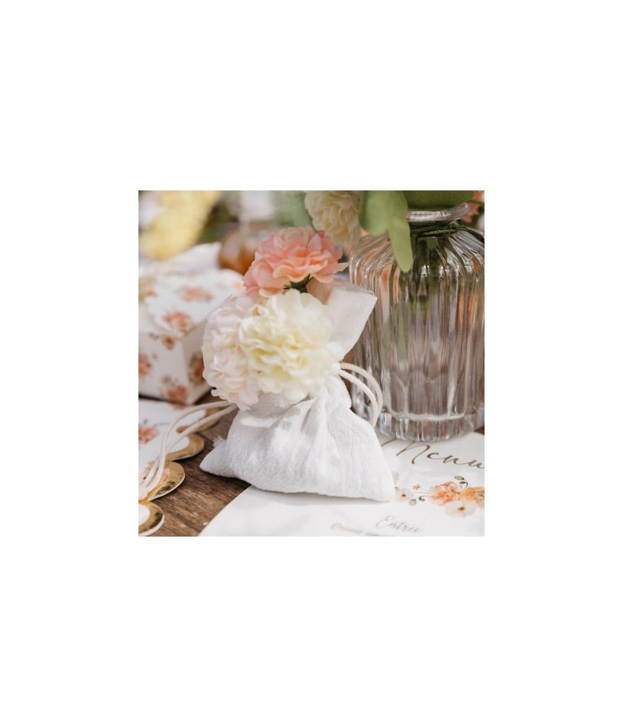 Pochons Coton Froissé Blanc