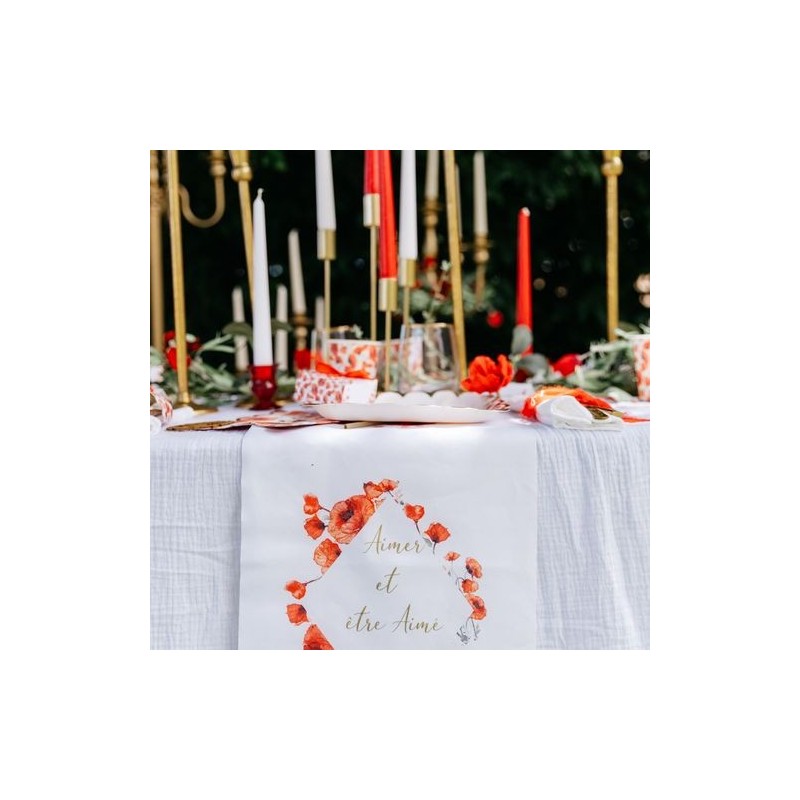 Chemin de Table Poppy Love